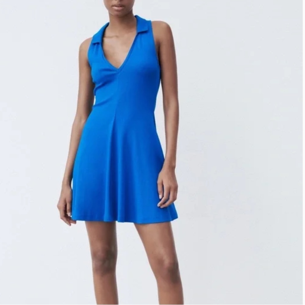 Zara Blue Tennis Dress